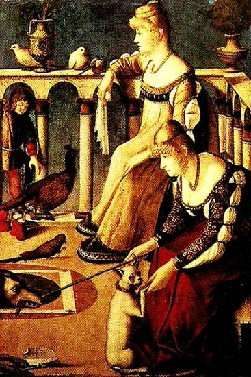 CARPACCIO, Vittore two venetian women oil painting image